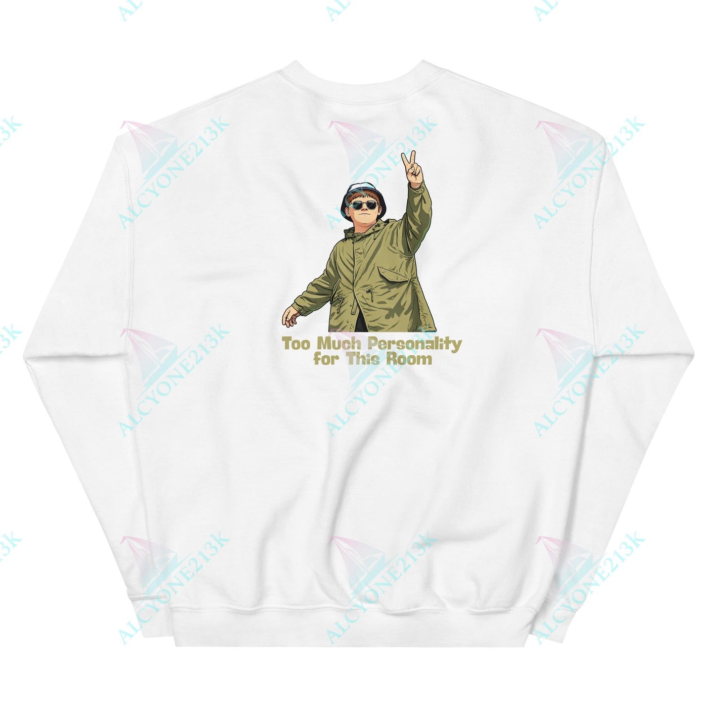 Alcyone213k Lewis Capaldi Unisex Sweatshirt - Too Much Personality - Funny Quotes