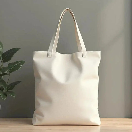 Canvas Concert Tote Bag Buying Care and Packing Guide - stylish white canvas tote for concerts and festivals.