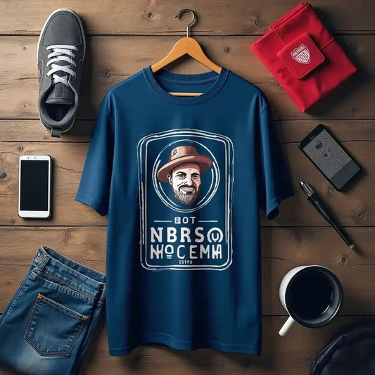 Official Artist Merchandise Guide: The Ultimate Buying Blueprint for Fans featuring a stylish blue t-shirt.