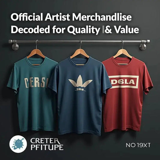 Official Artist Merchandise Quality Value: Discover What Sets It Apart with stylish t-shirts hanging on display.