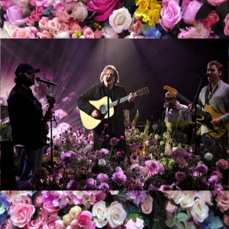 Lewis Capaldi Concert Tickets 2026 – Unforgettable Emotional Tour Experiences featuring live performance among flowers.