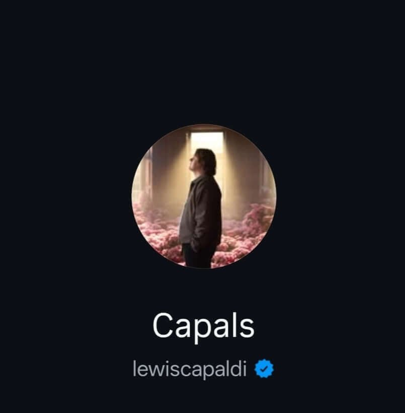 Lewis Capaldi Merchandise – Celebrate Your Passion for Music - Capals profile image featuring Lewis Capaldi.