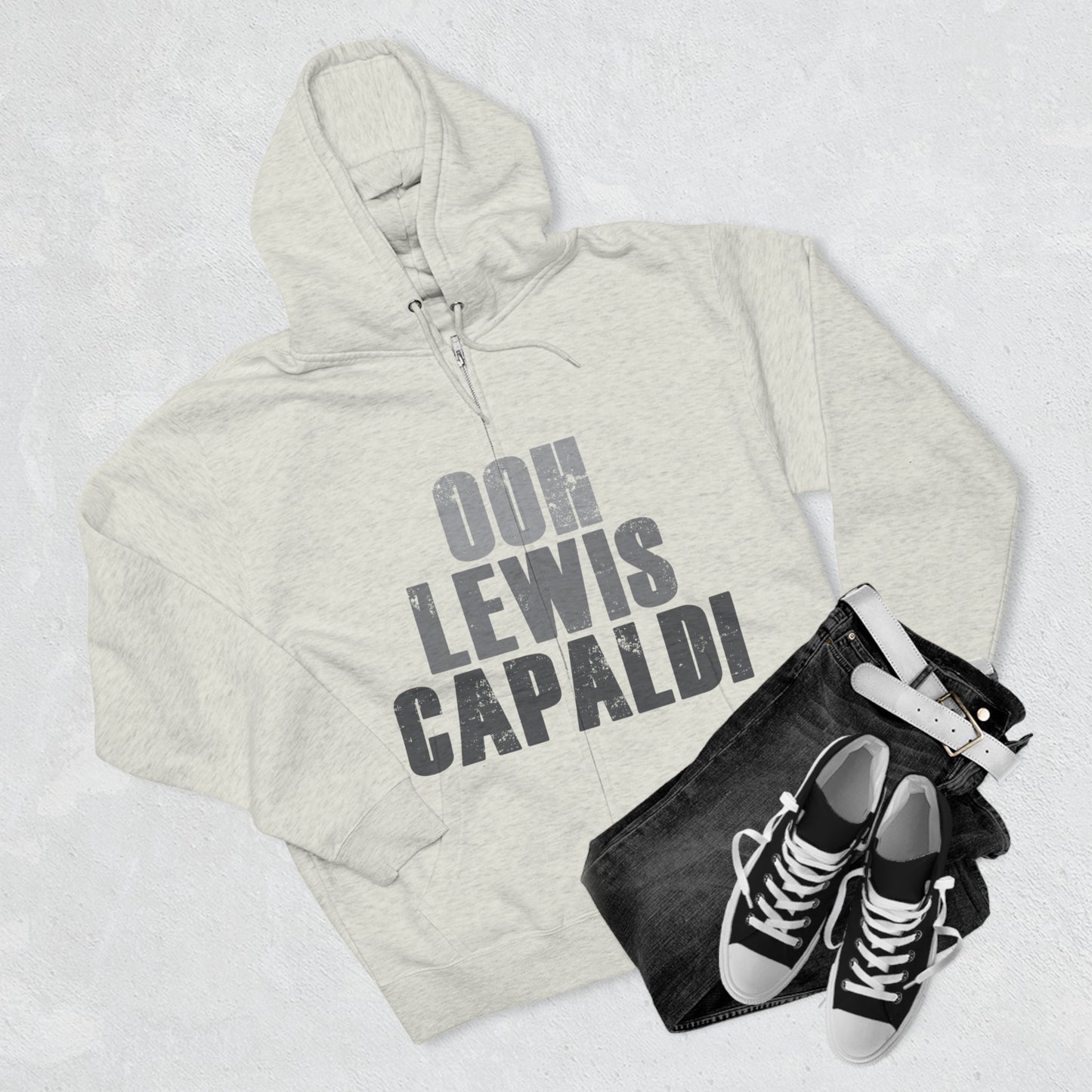 Lewis Capaldi Unisex Zip Hoodie - Ooh Lewis Capaldi