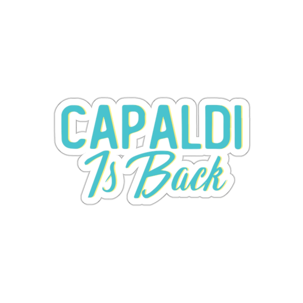 Lewis Capaldi Kiss-Cut Stickers - Capaldi is back