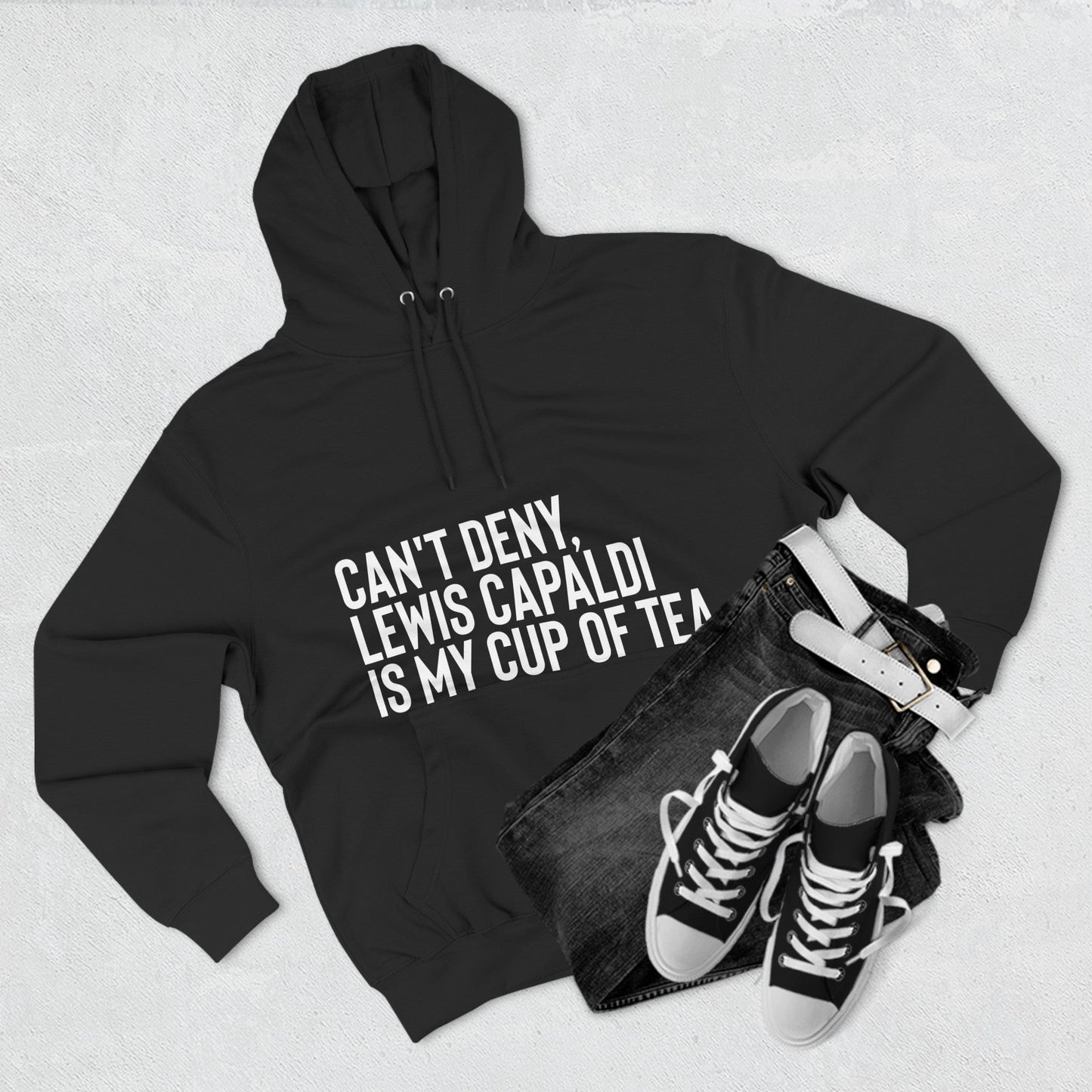 Lewis Capaldi Three-Panel Fleece Hoodie - Can't deny Lewis Capaldi is my cup of tea