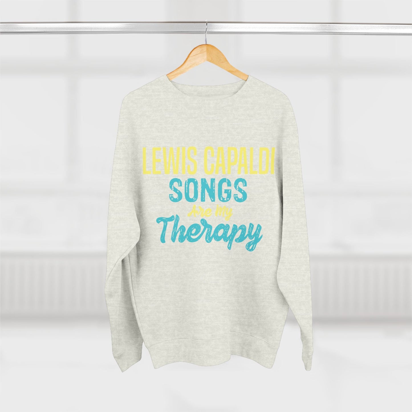 Lewis Capaldi Unisex Crewneck Sweatshirt - Lewis Capaldi songs are my therapy