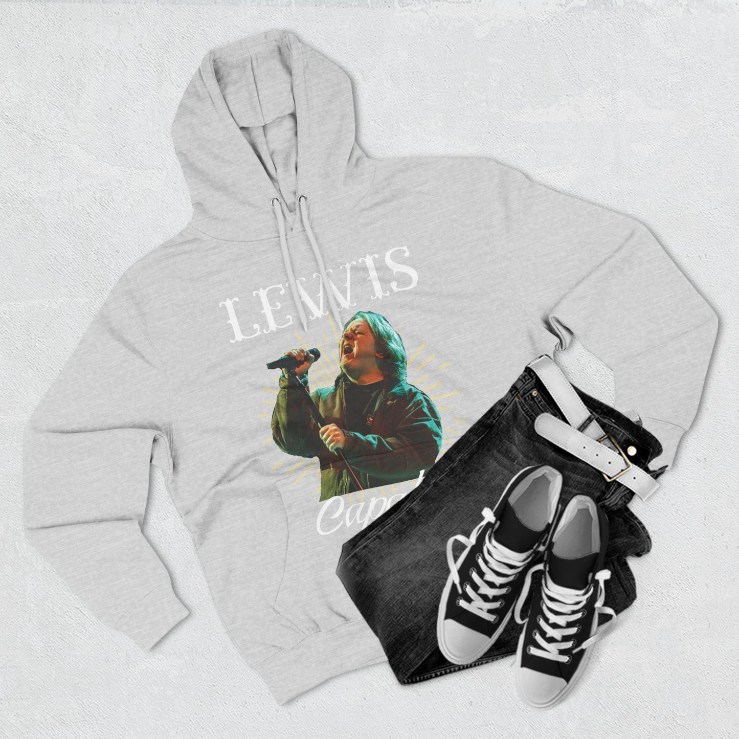 Lewis Capaldi Three-Panel Fleece Hoodie - Graphic