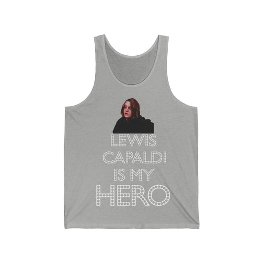 Lewis Capaldi Unisex Jersey Tank Top - Lewis Capaldi is my hero