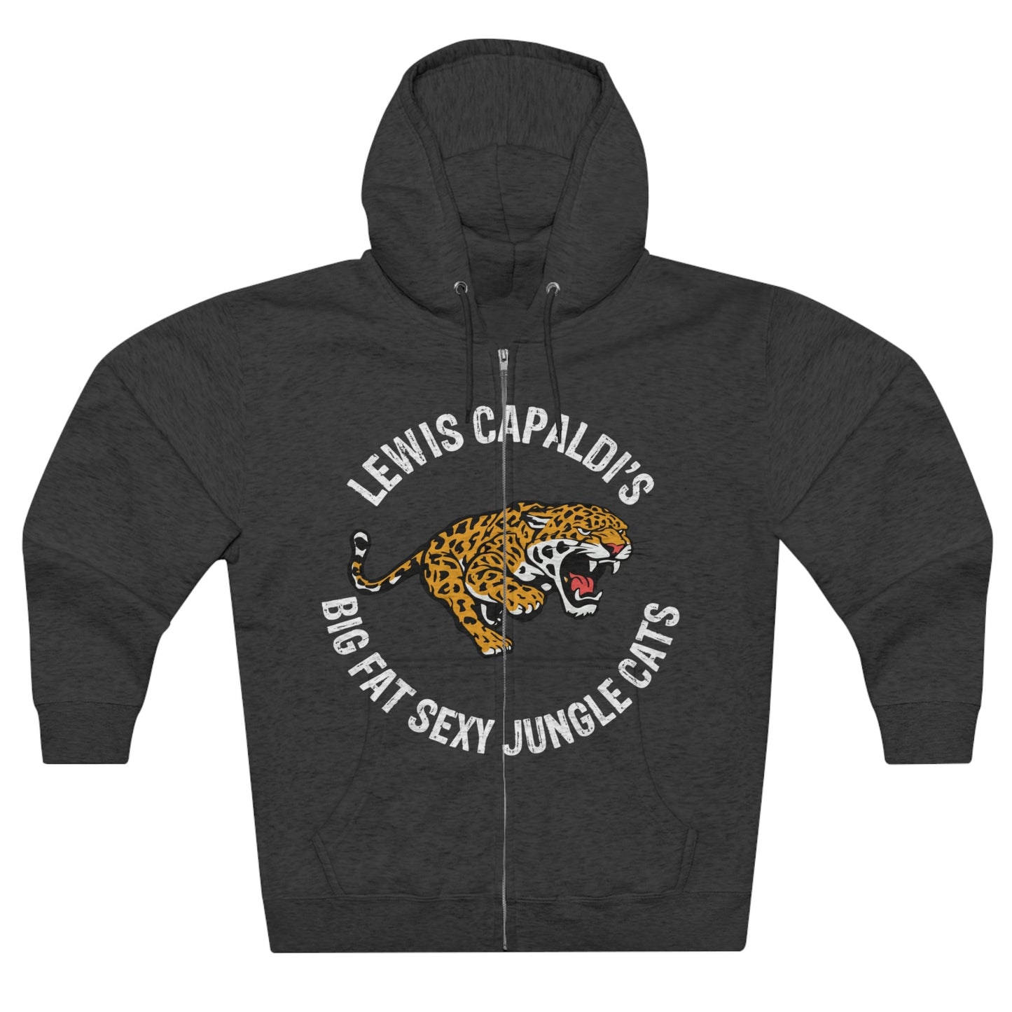 Lewis Capaldi Unisex Zip Hoodie - Big Fat Sexy Jungle Cats