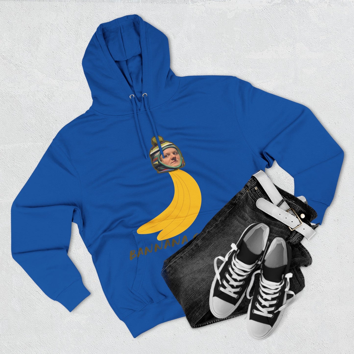 Lewis Capaldi Three-Panel Fleece Hoodie - Banana Capaldi