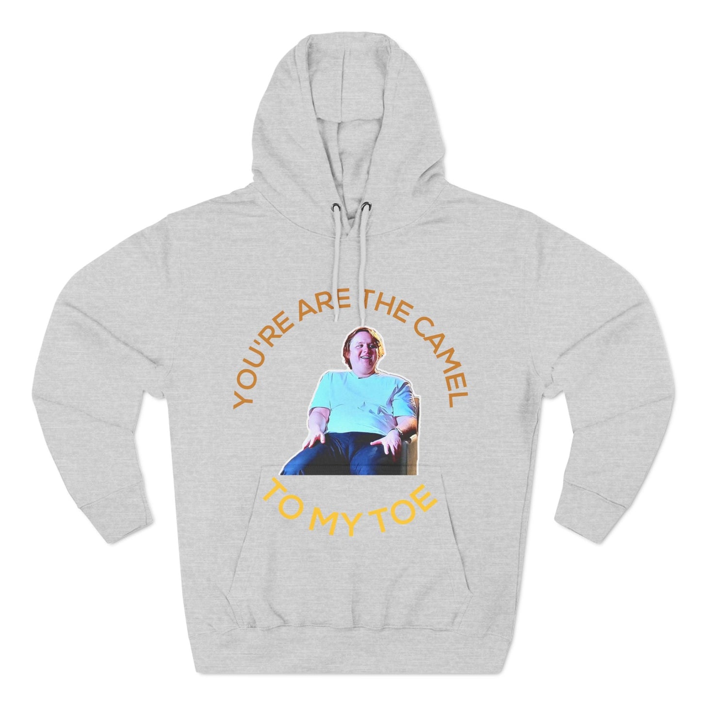 Lewis Capaldi Three-Panel Fleece Hoodie - You're the camel to my toe