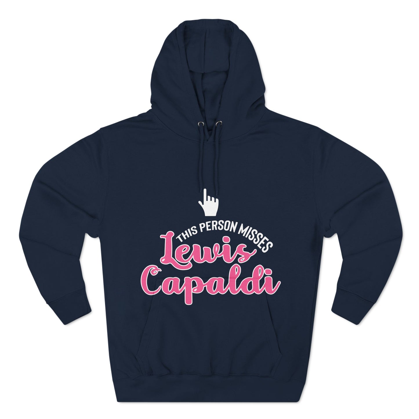 Lewis Capaldi Three-Panel Fleece Hoodie - This Person Misses Lewis Capaldi