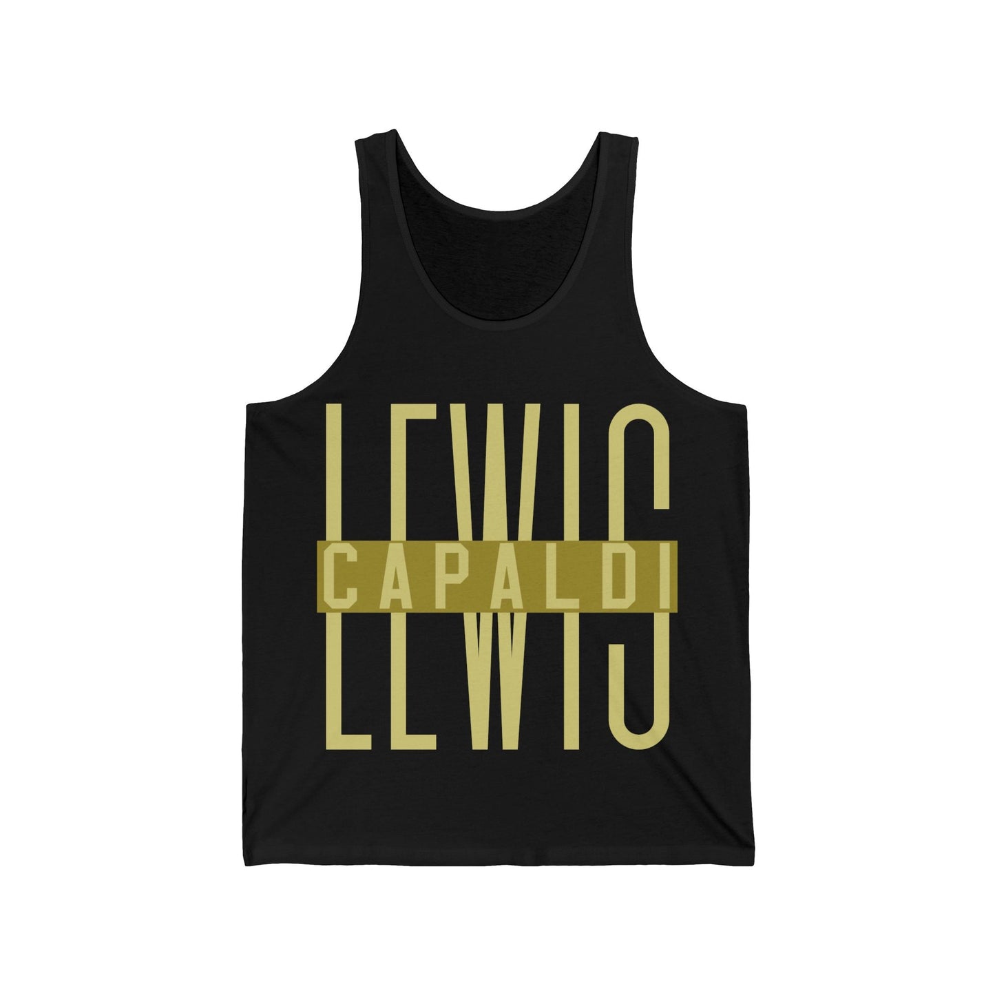 Lewis Capaldi Unisex Jersey Tank Top - Writing