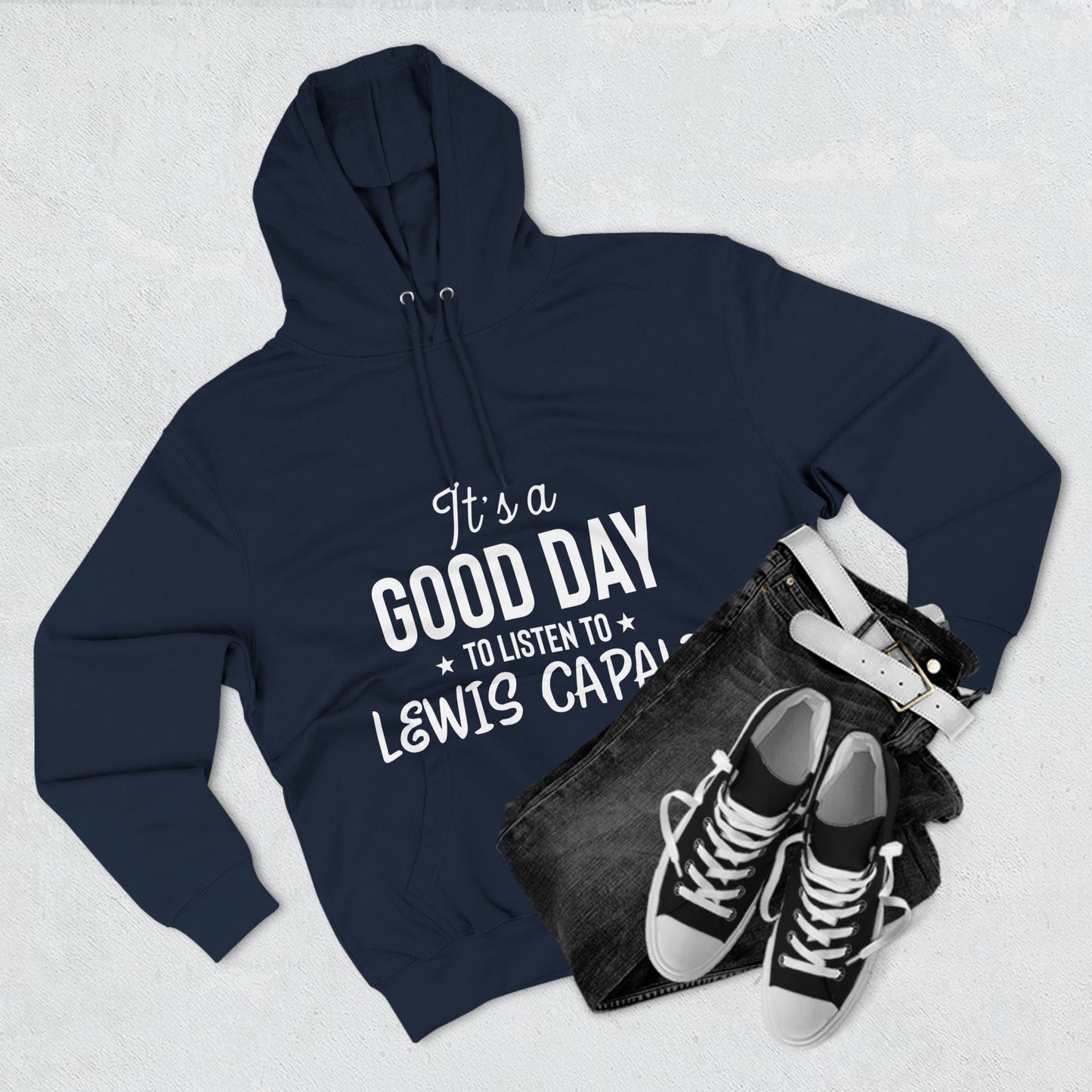 Lewis Capaldi Three-Panel Fleece Hoodie - It's a good day to listen to Lewis Capaldi songs