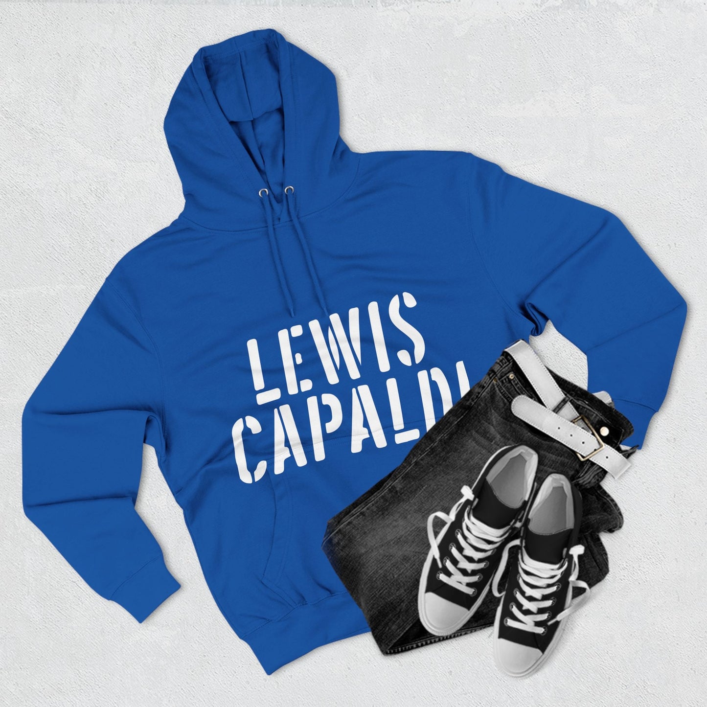 Lewis Capaldi Three-Panel Fleece Hoodie - Writing