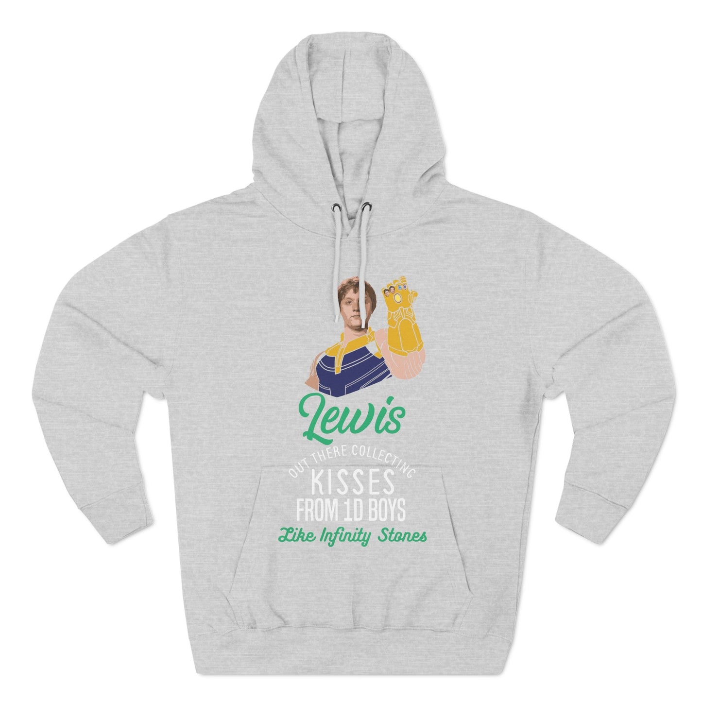 Lewis Capaldi Three-Panel Fleece Hoodie - Lewis out there collecting kisses from 1D boys