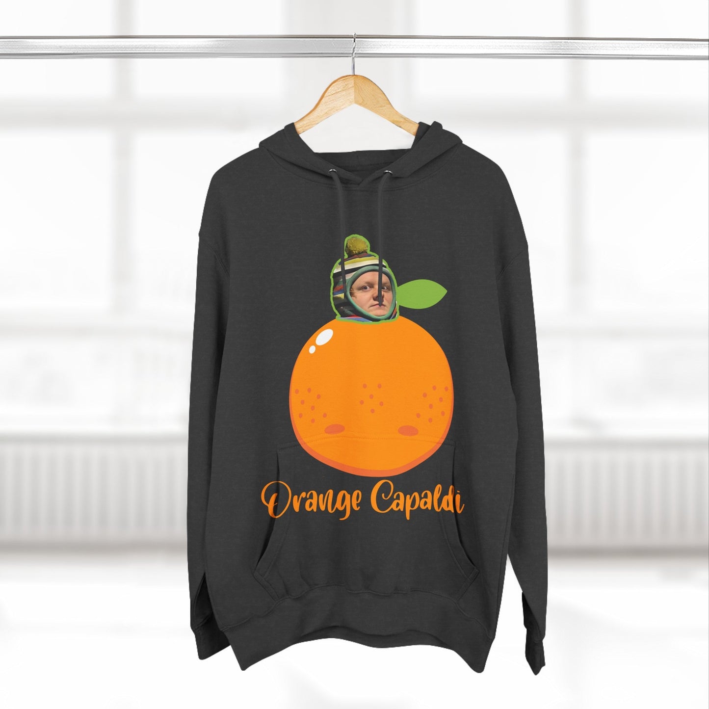 Lewis Capaldi Three-Panel Fleece Hoodie - Orange Capaldi