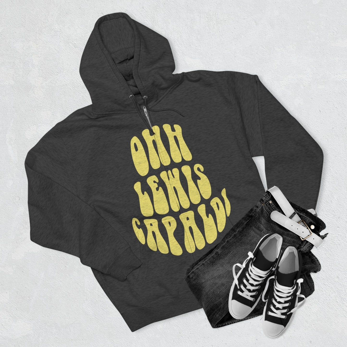 Lewis Capaldi Unisex Zip Hoodie - Ooh Lewis Capaldi