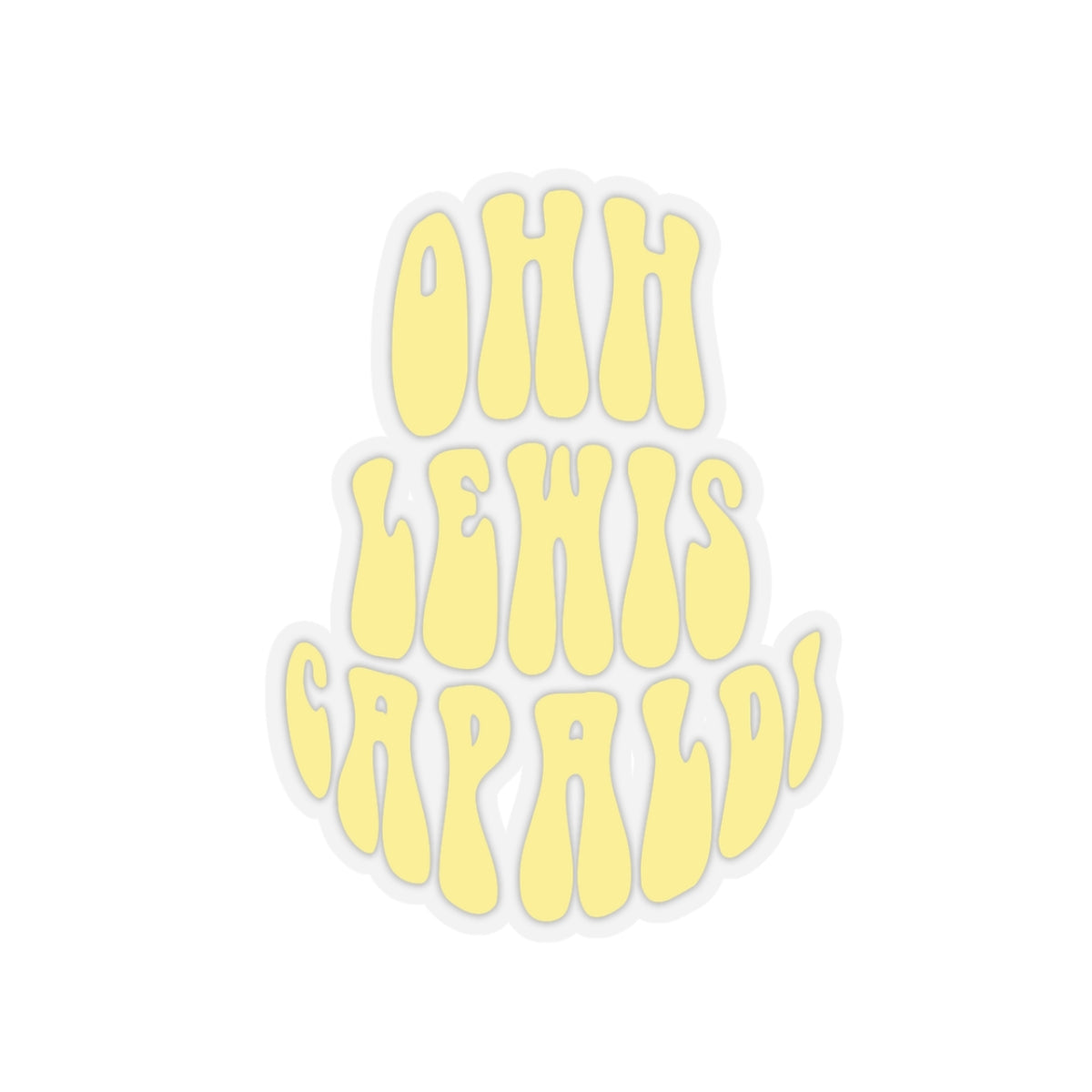 Lewis Capaldi Kiss-Cut Stickers - Ooh Lewis Capaldi