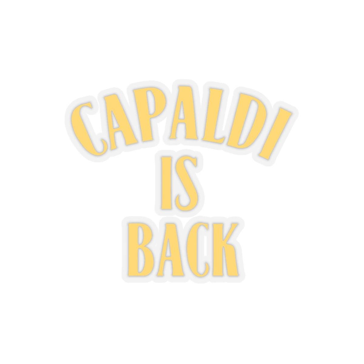 Lewis Capaldi Kiss-Cut Stickers - Capaldi is back