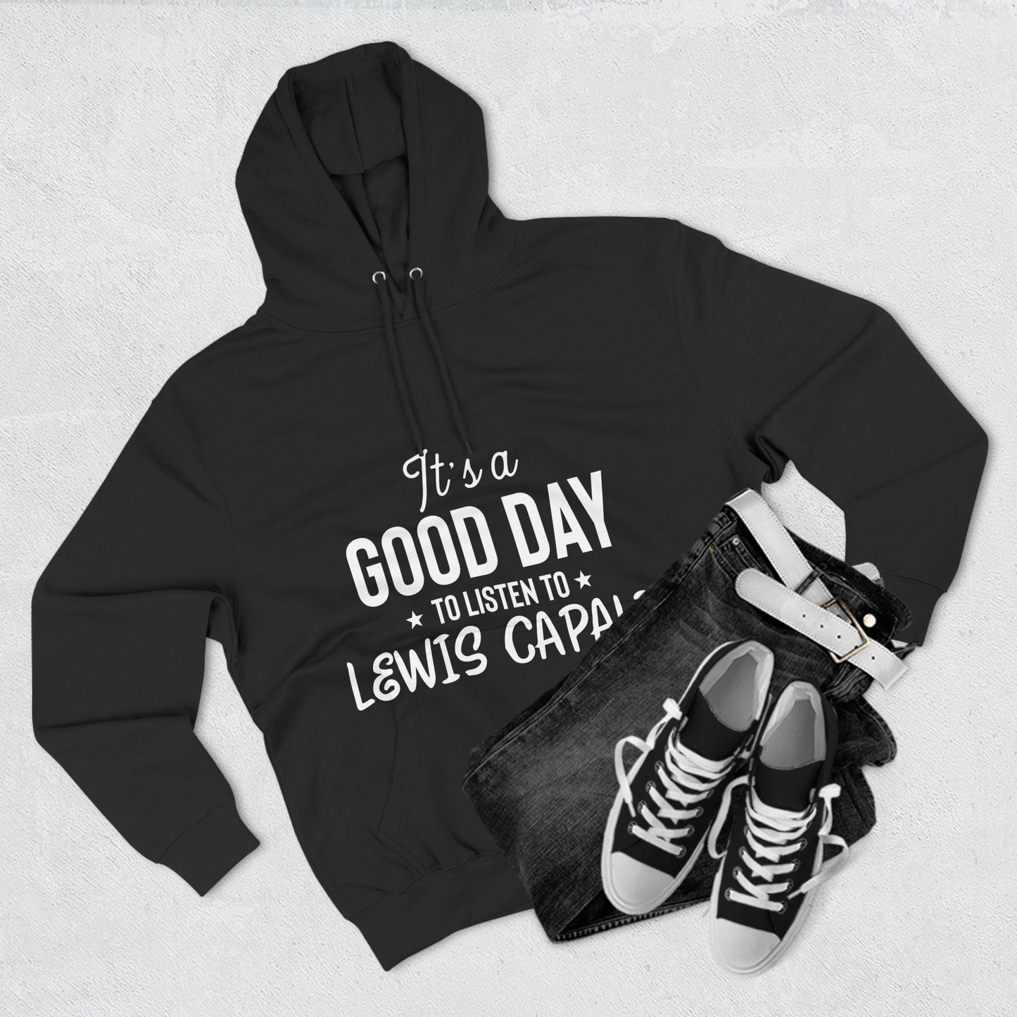 Lewis Capaldi Three-Panel Fleece Hoodie - It's a good day to listen to Lewis Capaldi songs