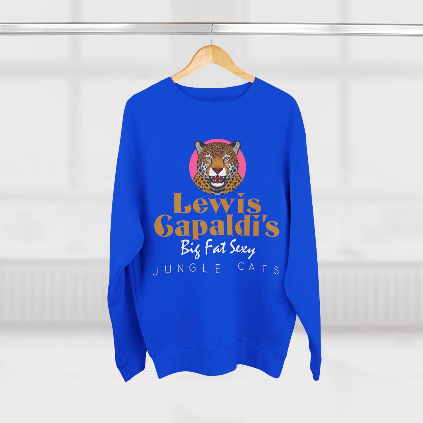 Lewis Capaldi Unisex Crewneck Sweatshirt - Big Fat Sexy Jungle Cats - Sweatshirt