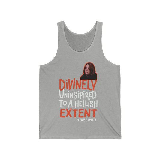 Lewis Capaldi Unisex Jersey Tank Top - Divinely uninspired to a hellish extent