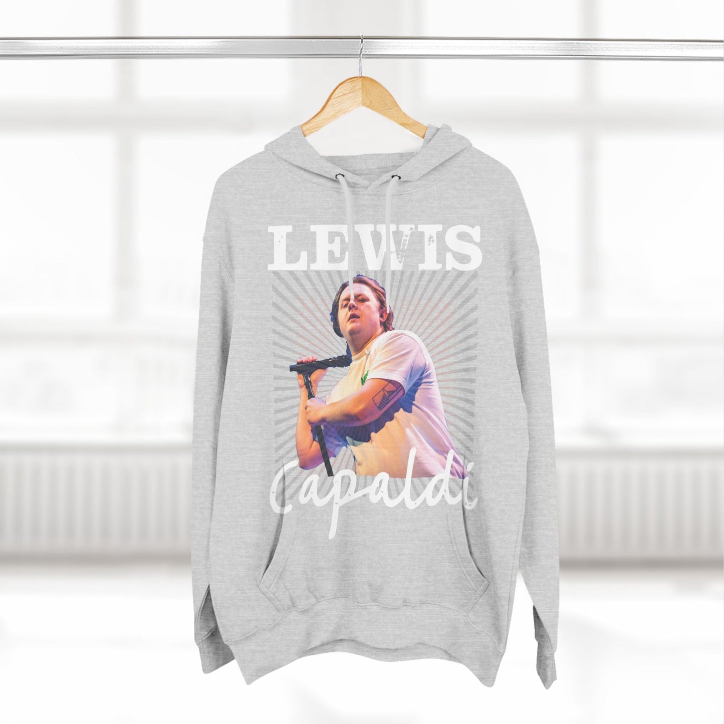 Lewis Capaldi Three-Panel Fleece Hoodie - Graphic