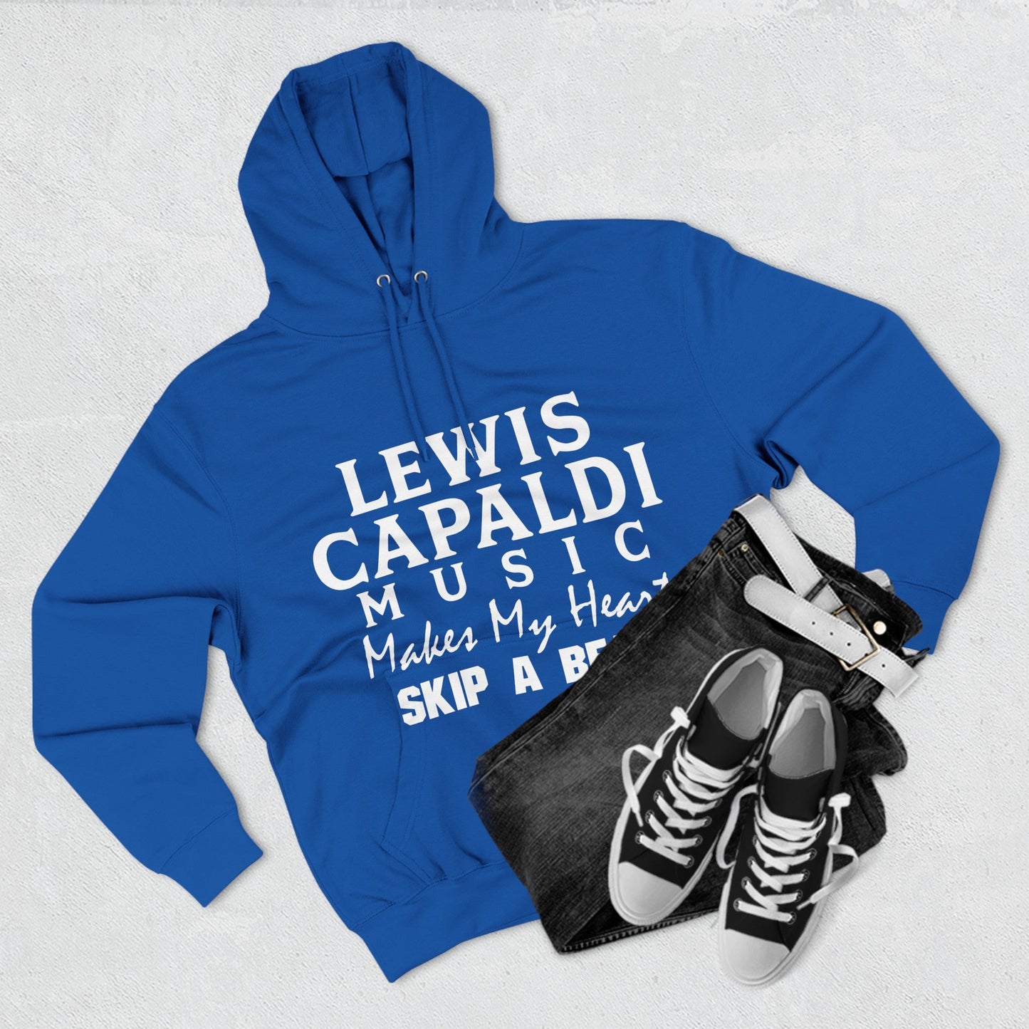 Lewis Capaldi Three-Panel Fleece Hoodie - Lewis Capaldi music