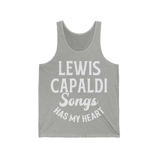 Lewis Capaldi Unisex Jersey Tank Top - Lewis Capaldi songs has my heart