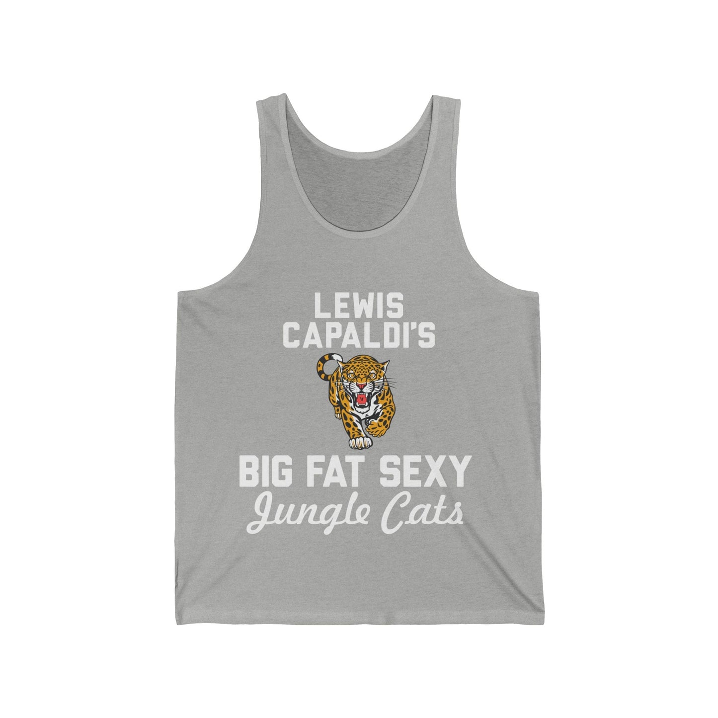 Lewis Capaldi Unisex Jersey Tank Top - Big Fat Sexy jungle cats