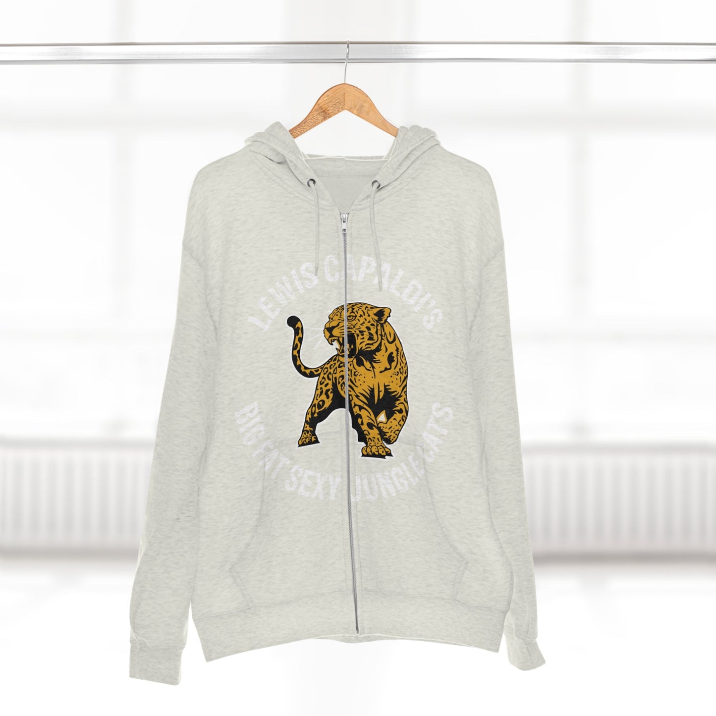 Lewis Capaldi Unisex Zip Hoodie - Big Fat Sexy Jungle Cats