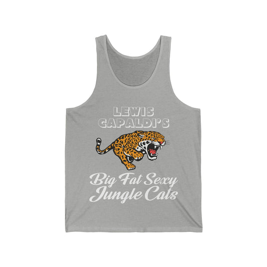 Lewis Capaldi Unisex Jersey Tank Top - Big Fat Sexy jungle cats