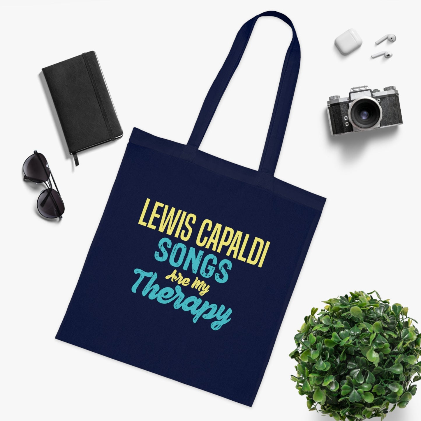 Lewis Capaldi Tote bag - Lewis Capaldi songs are my therapy