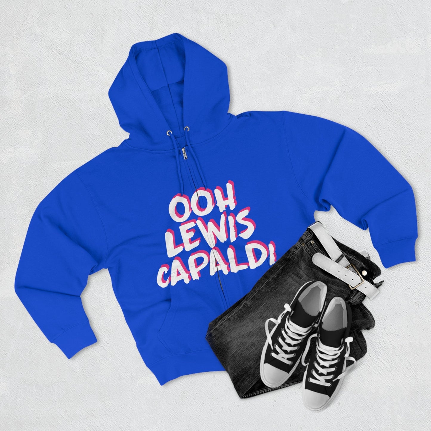 Lewis Capaldi Unisex Zip Hoodie - Ooh Lewis Capaldi