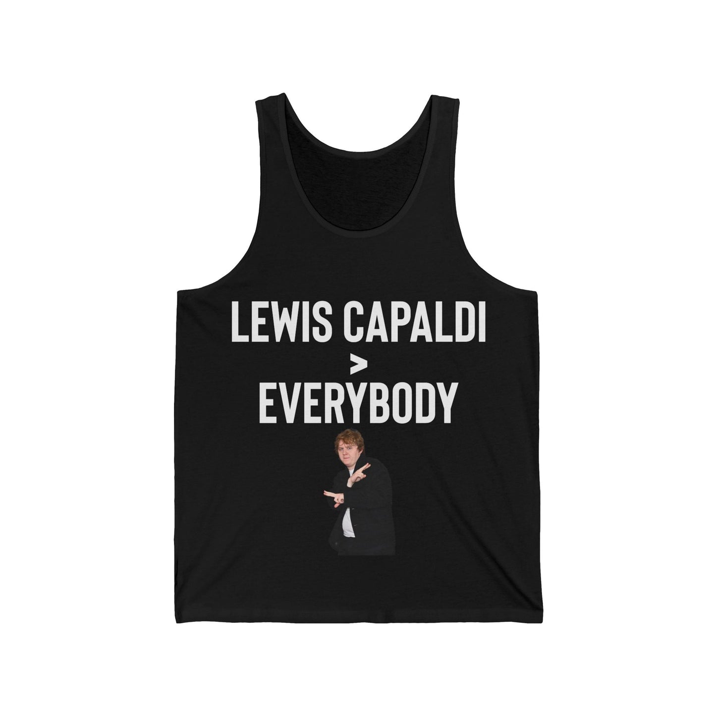 Lewis Capaldi Unisex Jersey Tank Top - Lewis Capaldi Everybody