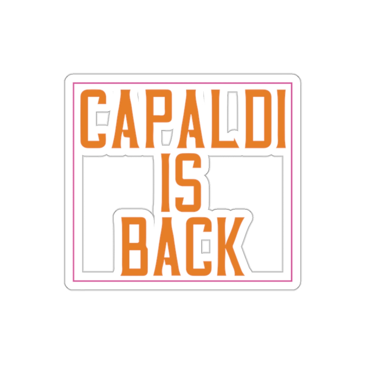 Lewis Capaldi Kiss-Cut Stickers - Capaldi is back