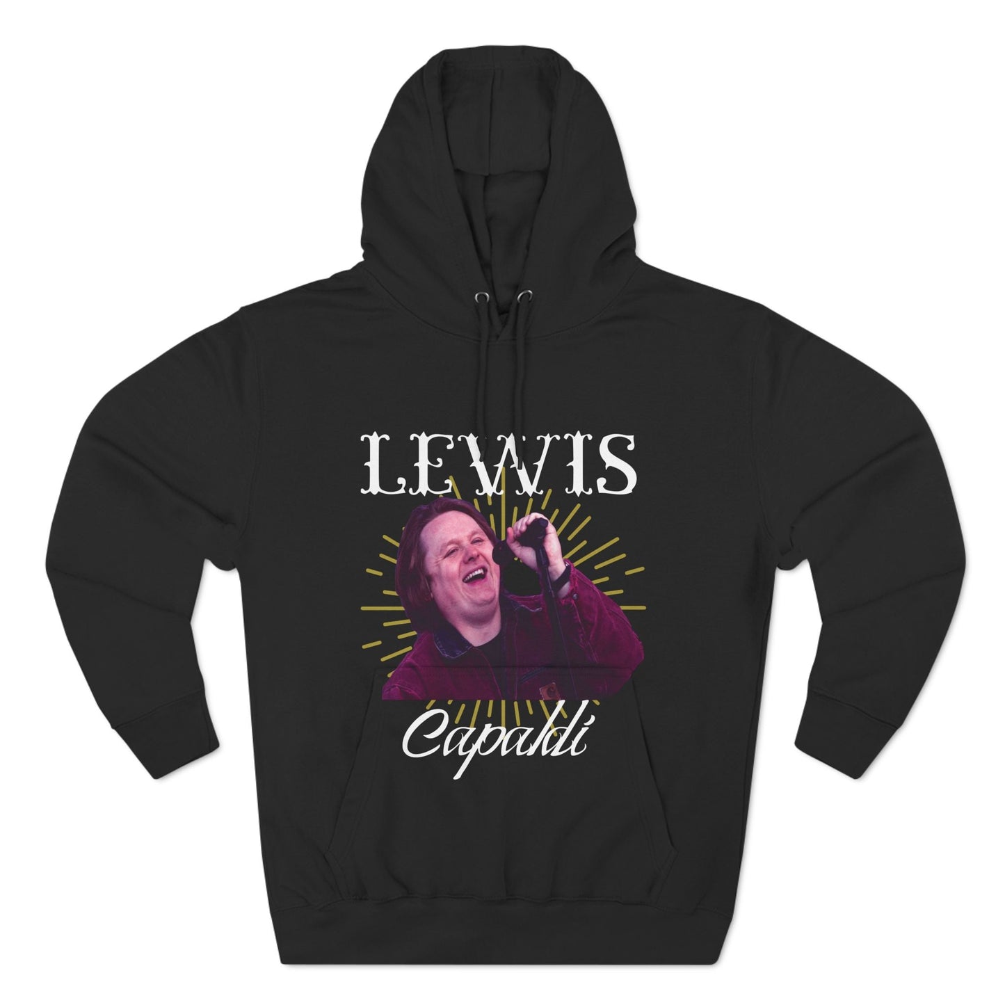 Lewis Capaldi Three-Panel Fleece Hoodie - Graphic