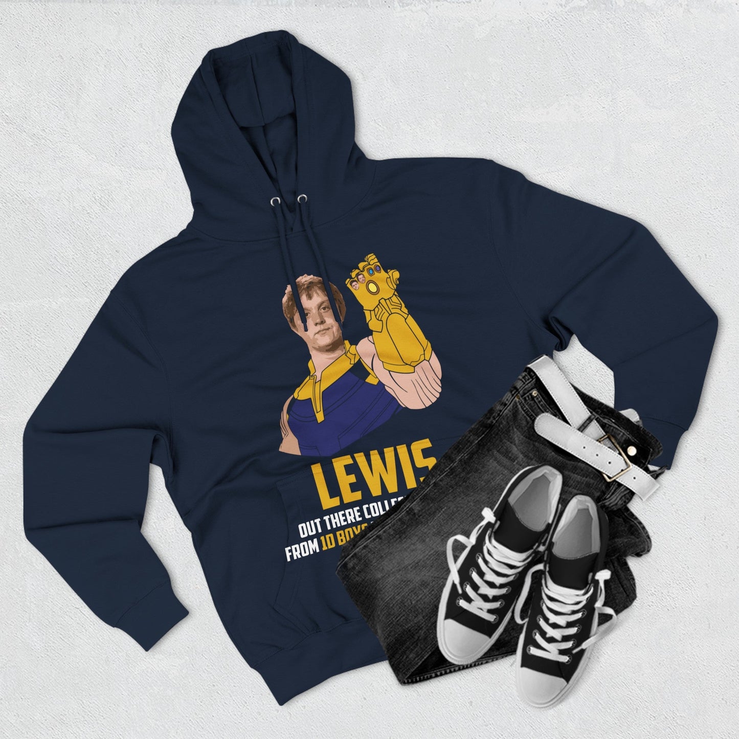 Lewis Capaldi Three-Panel Fleece Hoodie - Lewis out there collecting kisses from 1D boys