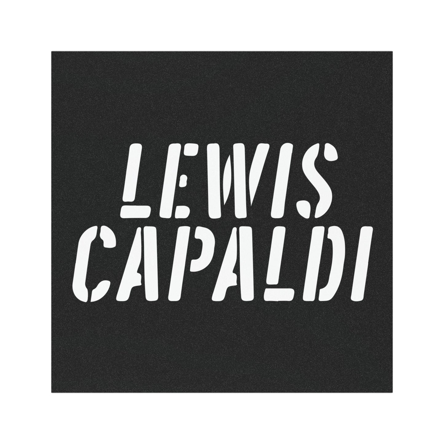 Lewis Capaldi Car Magnet - Writing