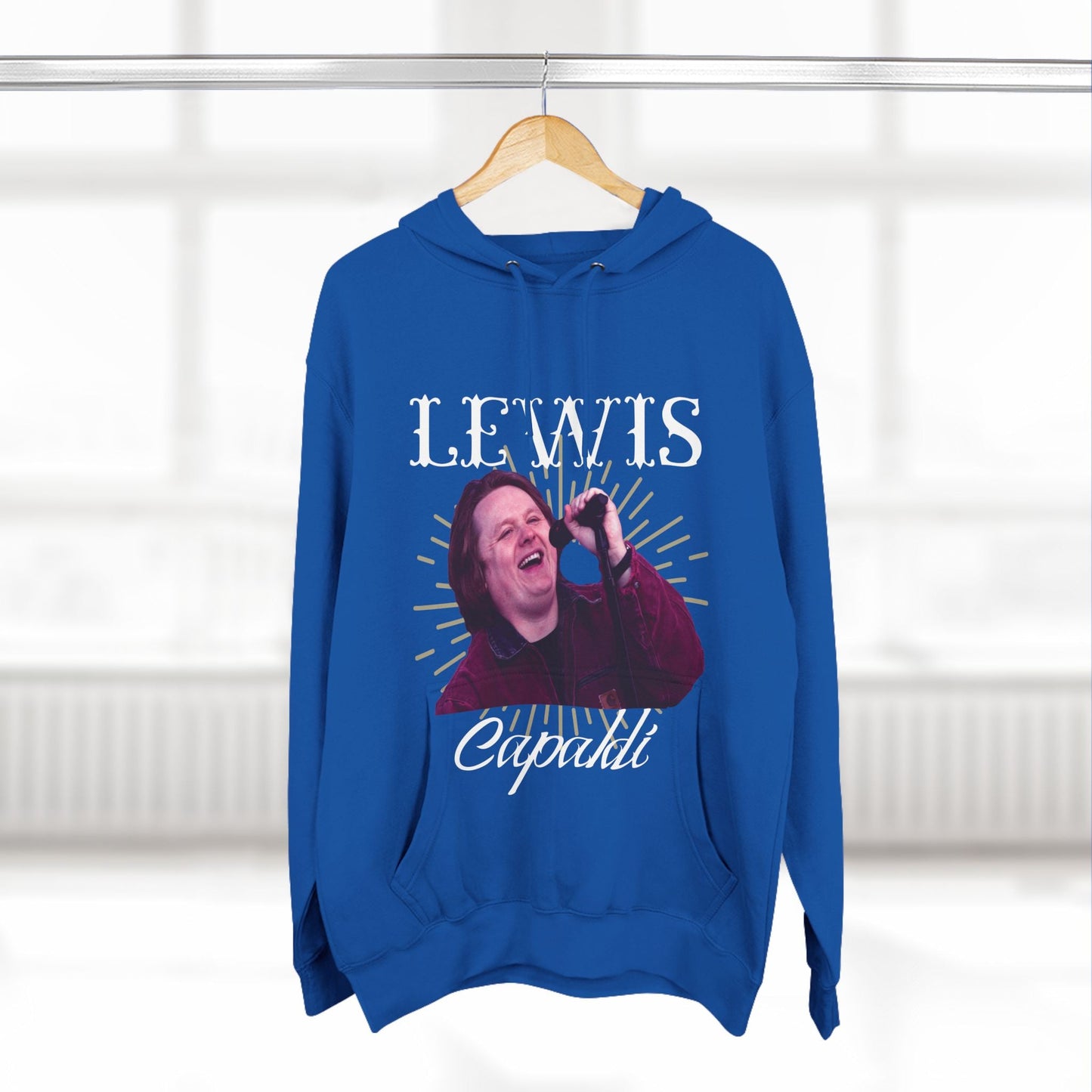 Lewis Capaldi Three-Panel Fleece Hoodie - Graphic