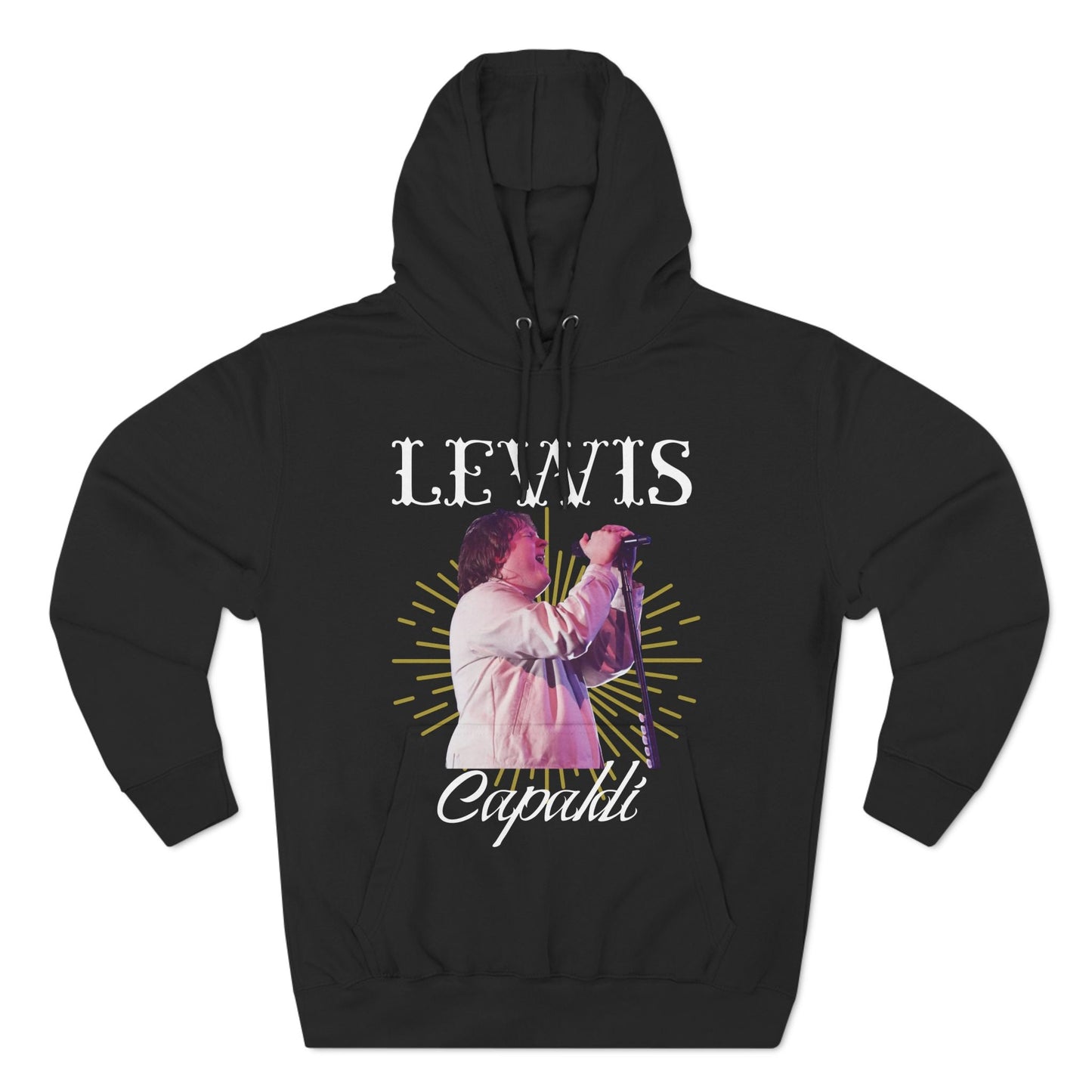 Lewis Capaldi Three-Panel Fleece Hoodie - Graphic