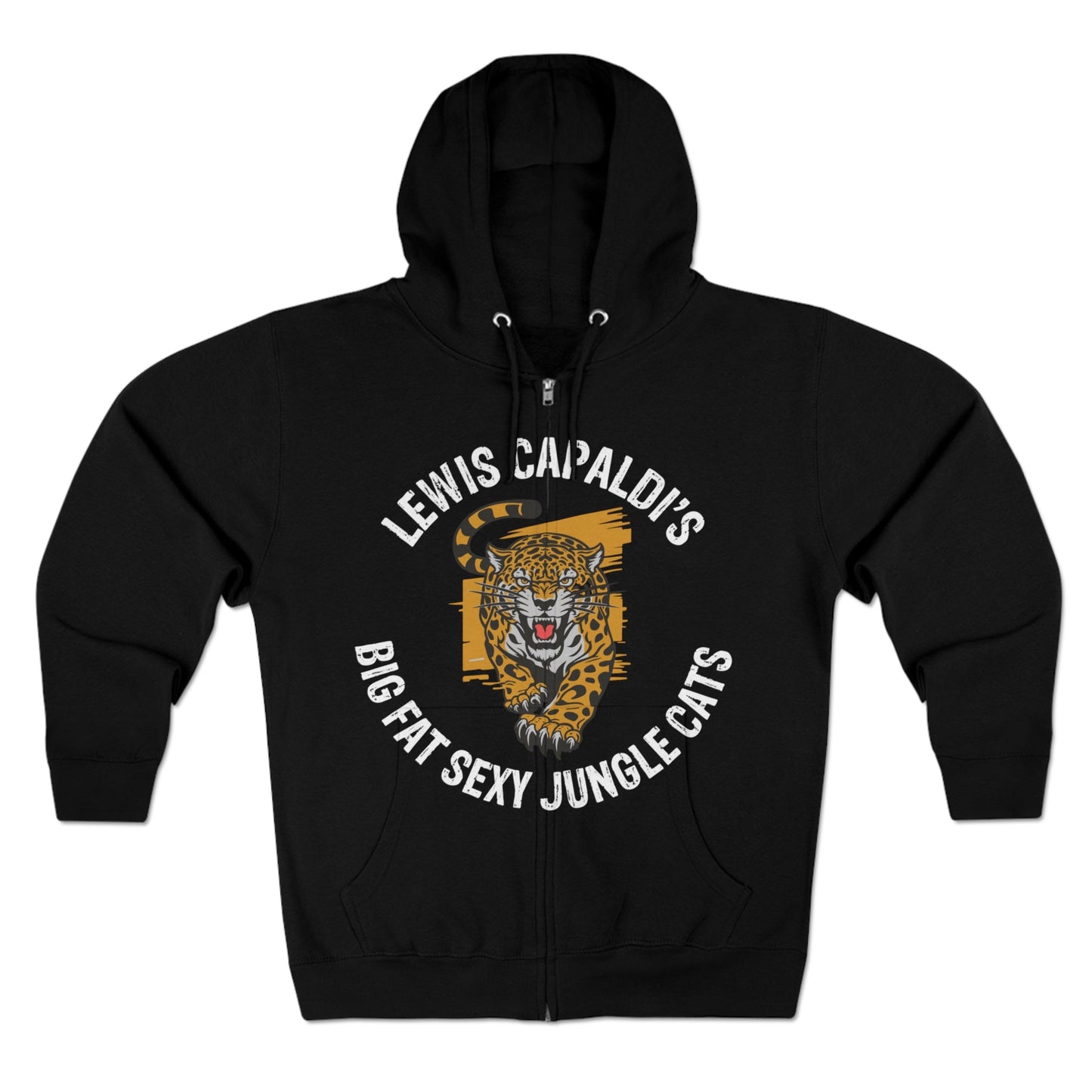 Lewis Capaldi Unisex Zip Hoodie - Big Fat Sexy Jungle Cats