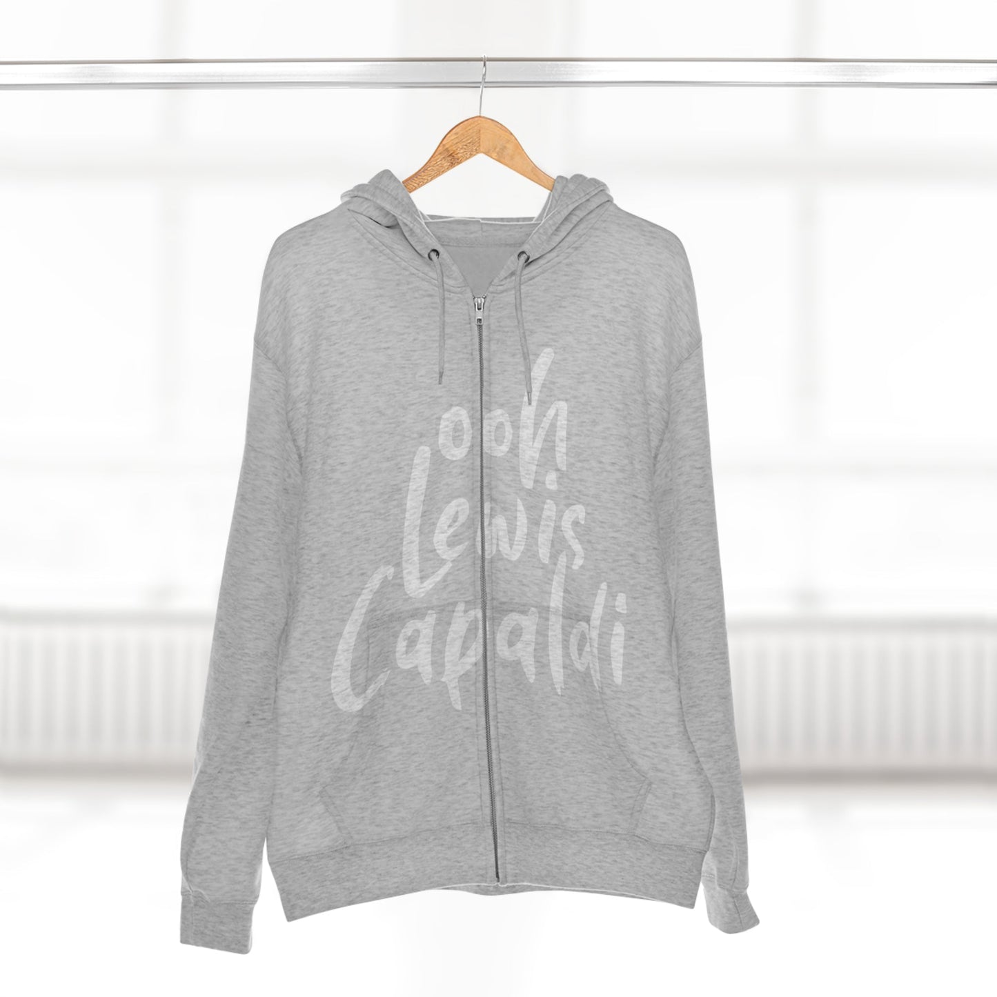 Lewis Capaldi Unisex Zip Hoodie - Ooh Lewis Capaldi