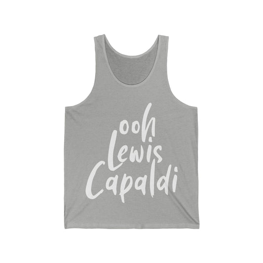 Lewis Capaldi Unisex Jersey Tank Top - Ooh Lewis Capaldi