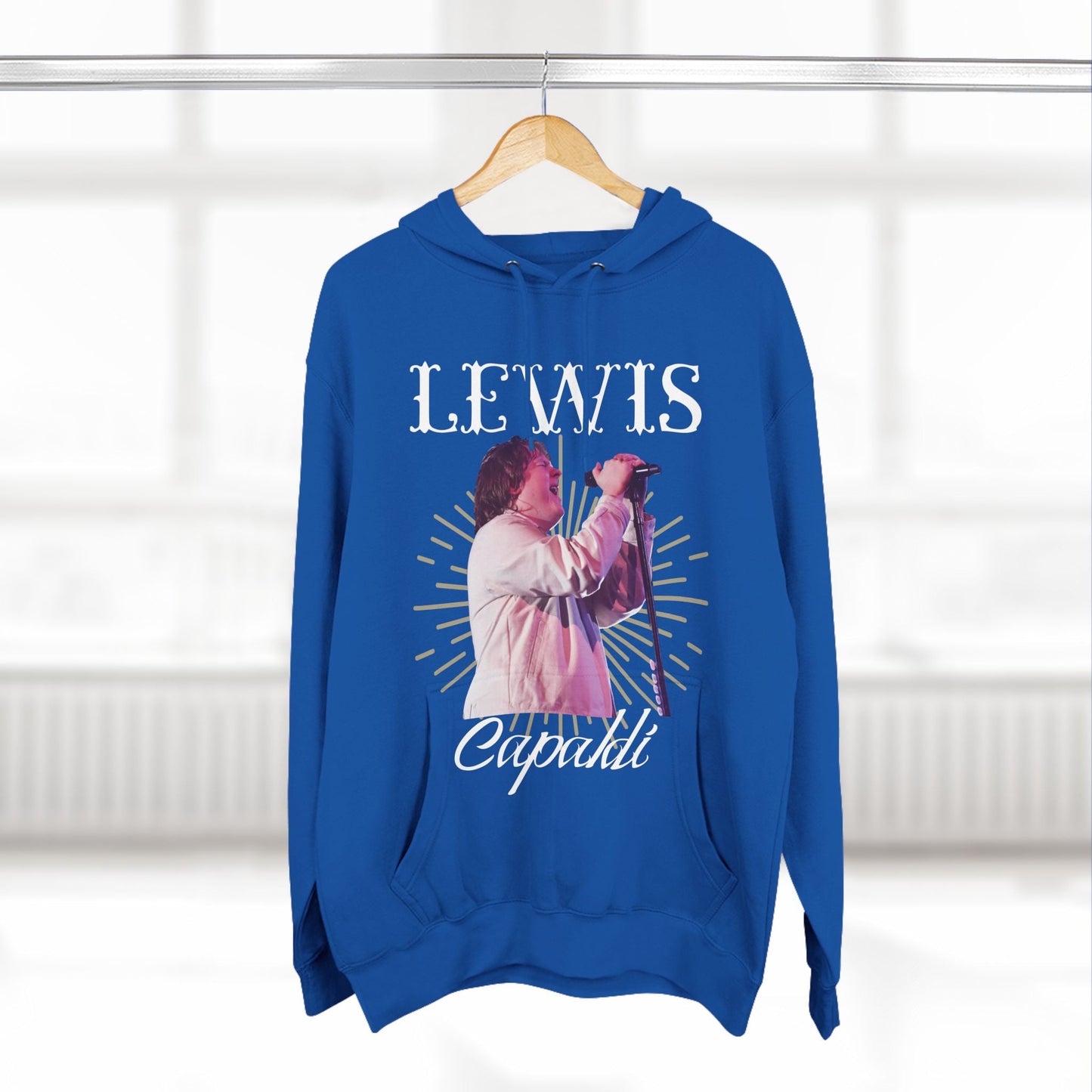 Lewis Capaldi Three-Panel Fleece Hoodie - Graphic