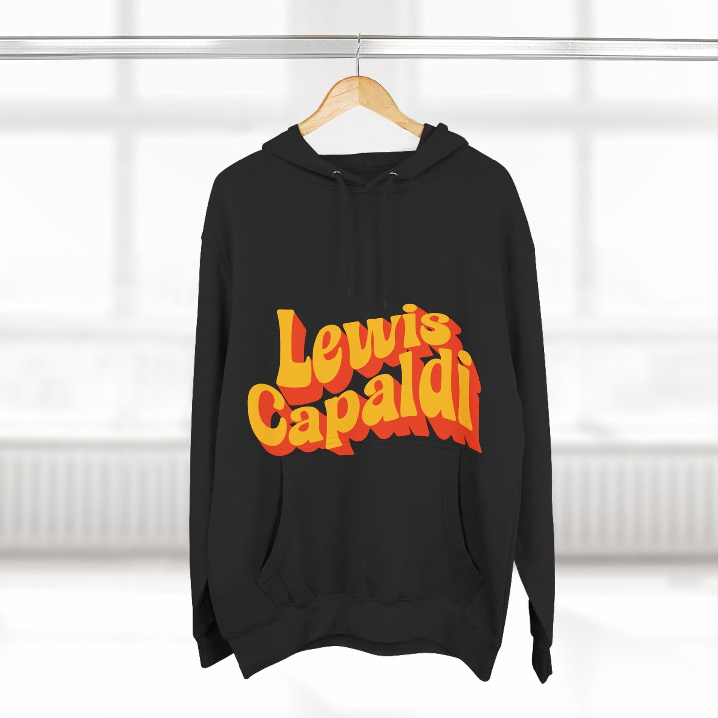 Lewis Capaldi Three-Panel Fleece Hoodie - Writing