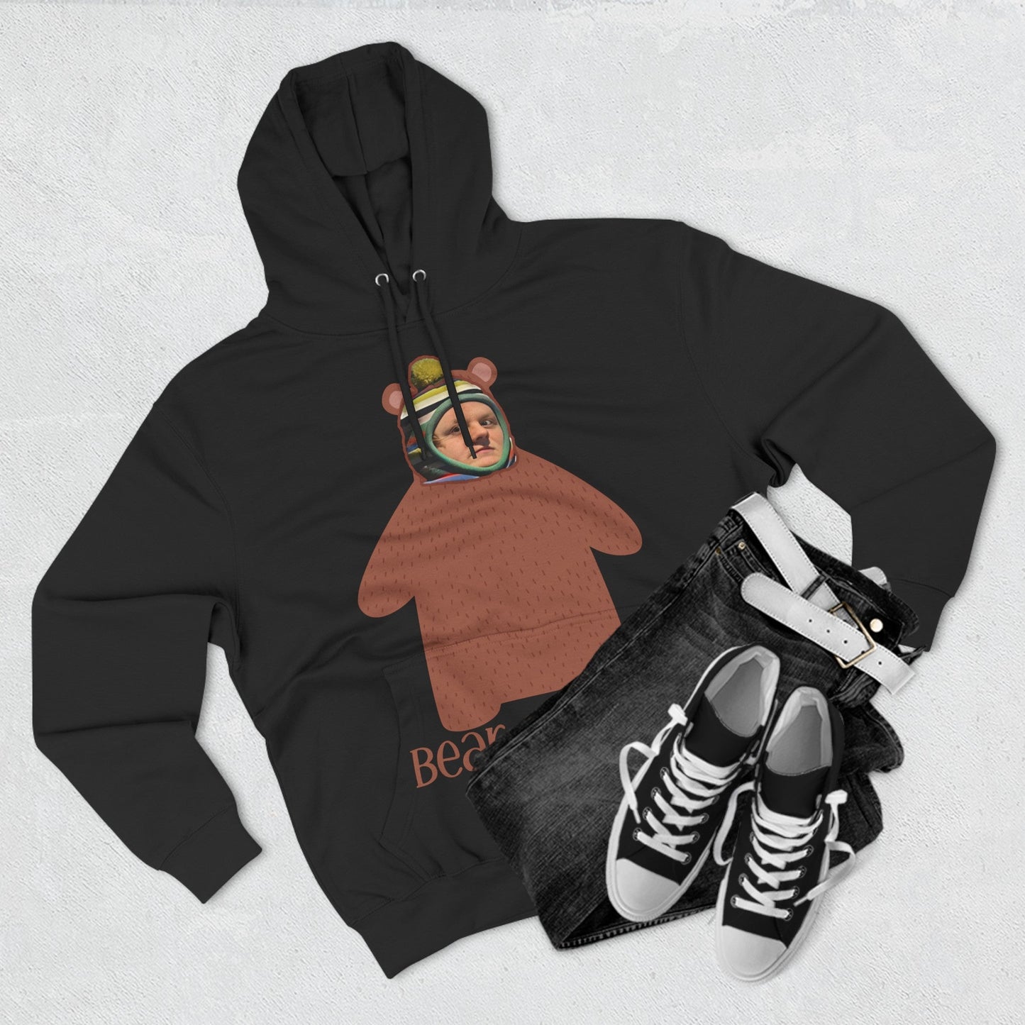 Lewis Capaldi Three-Panel Fleece Hoodie - Bear Capaldi