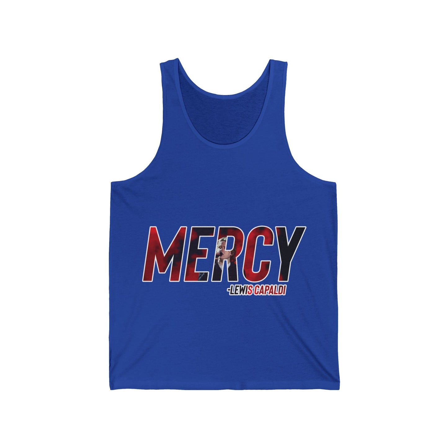 Lewis Capaldi Unisex Jersey Tank Top - Mercy