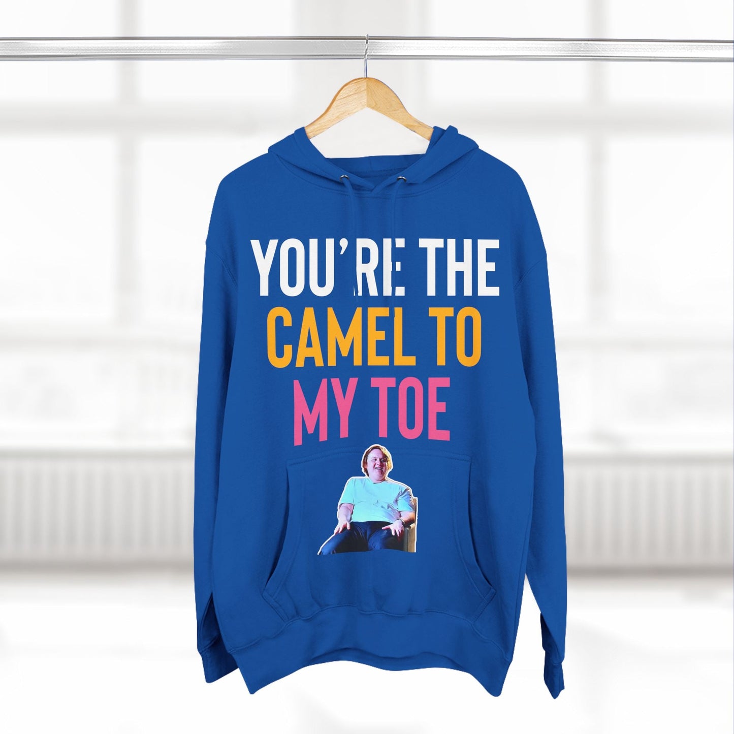 Lewis Capaldi Three-Panel Fleece Hoodie - You're the camel to my toe